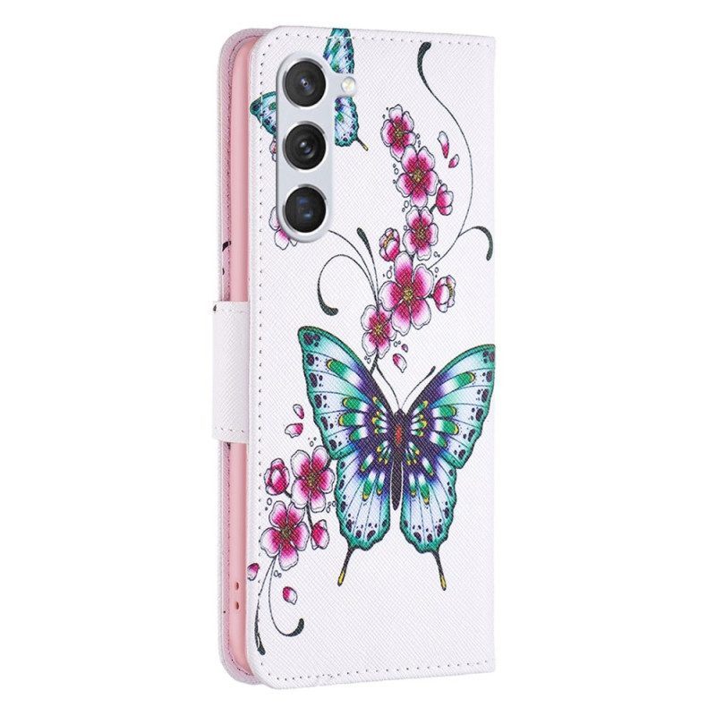 Folio-hoesje voor Samsung Galaxy S23 5G Weiger Vlinders