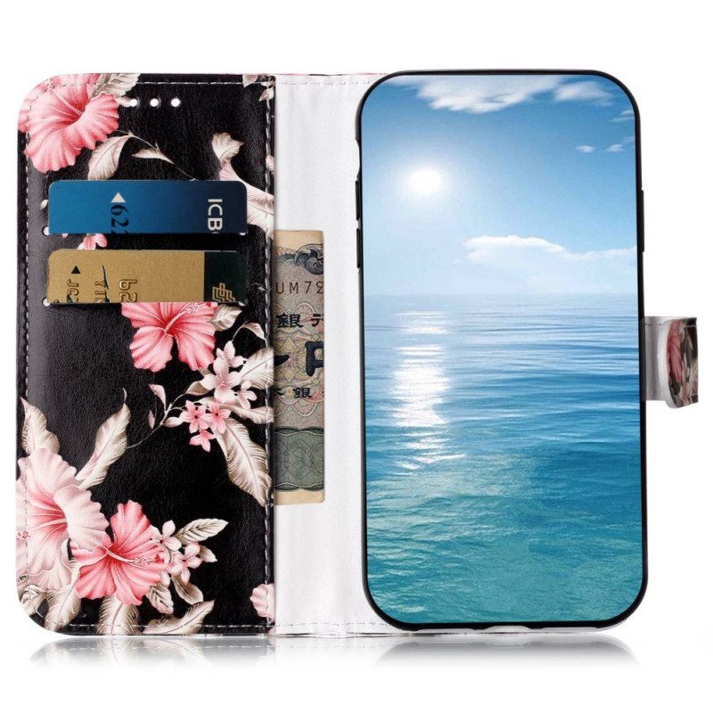 Folio-hoesje voor Samsung Galaxy S23 Ultra 5G Bloemen