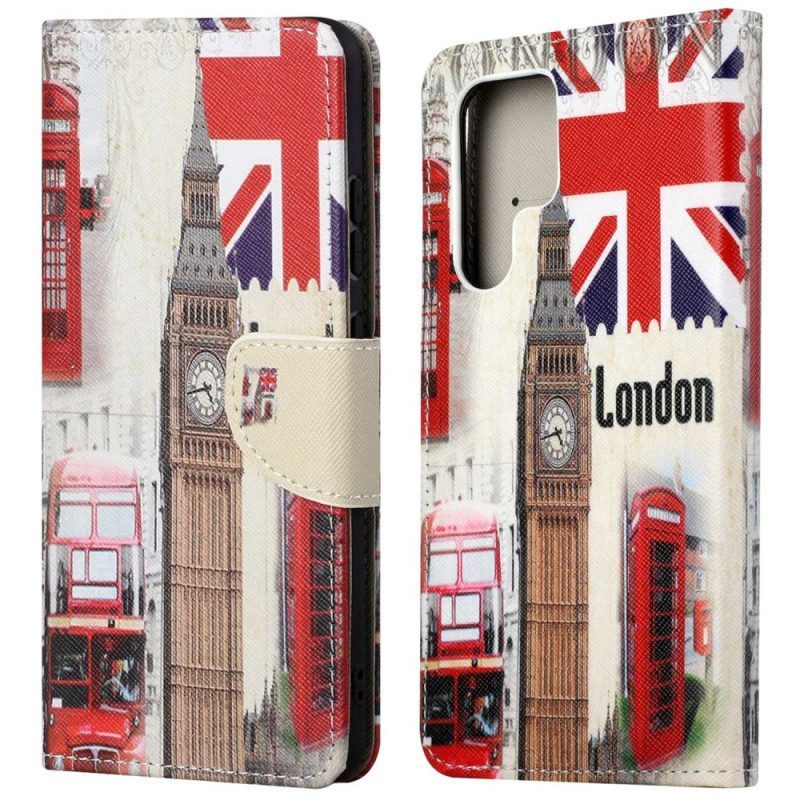 Folio-hoesje voor Samsung Galaxy S23 Ultra 5G Londen