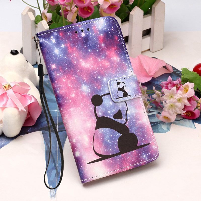 Folio-hoesje voor Samsung Galaxy S23 Ultra 5G Panda Galaxy