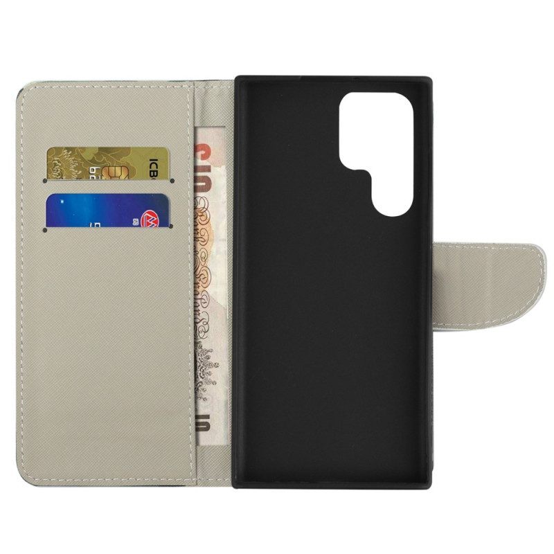 Folio-hoesje voor Samsung Galaxy S23 Ultra 5G Sublieme Vlinders