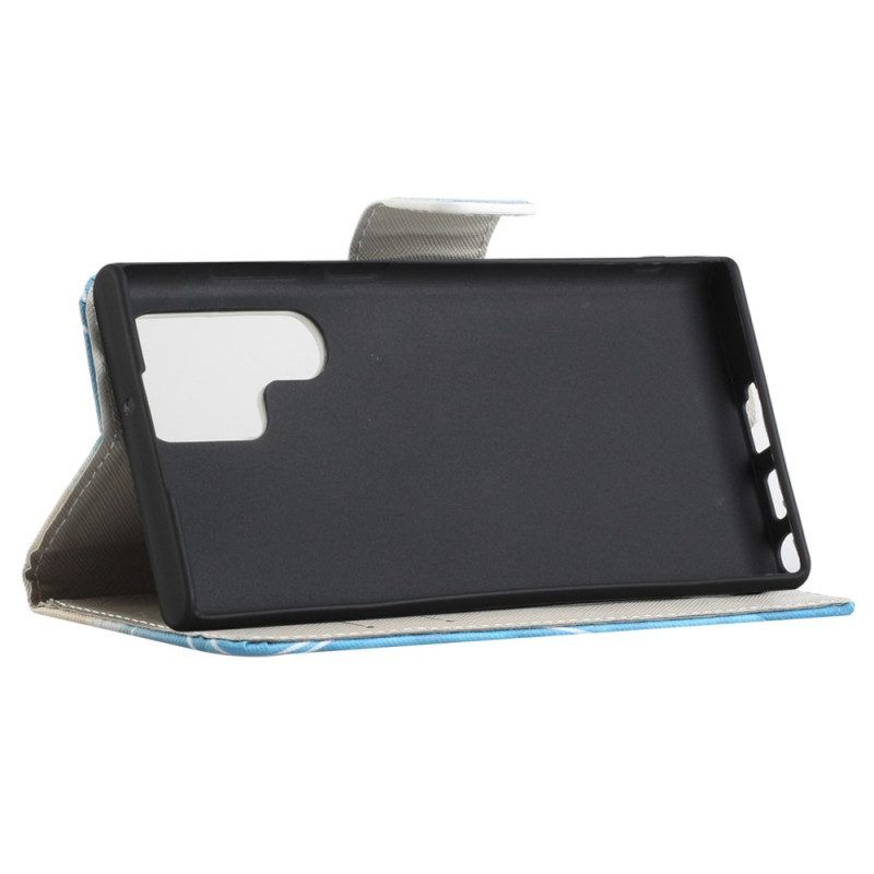 Folio-hoesje voor Samsung Galaxy S23 Ultra 5G Sublieme Vlinders