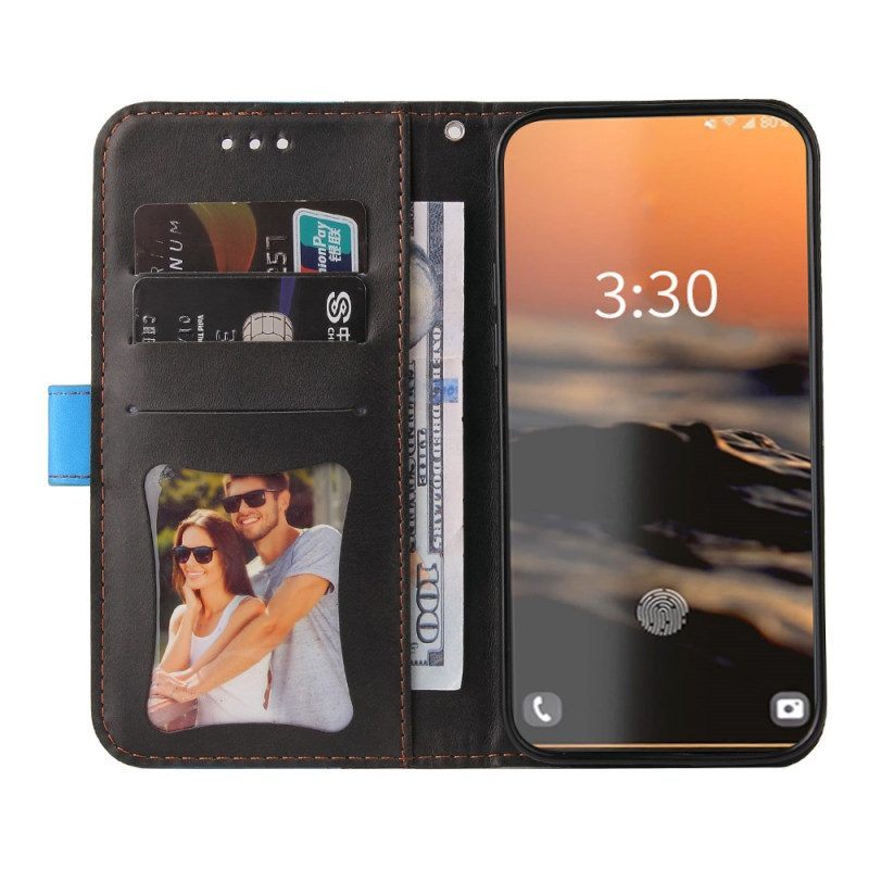 Folio-hoesje voor Samsung Galaxy S23 Ultra 5G Twee Toon