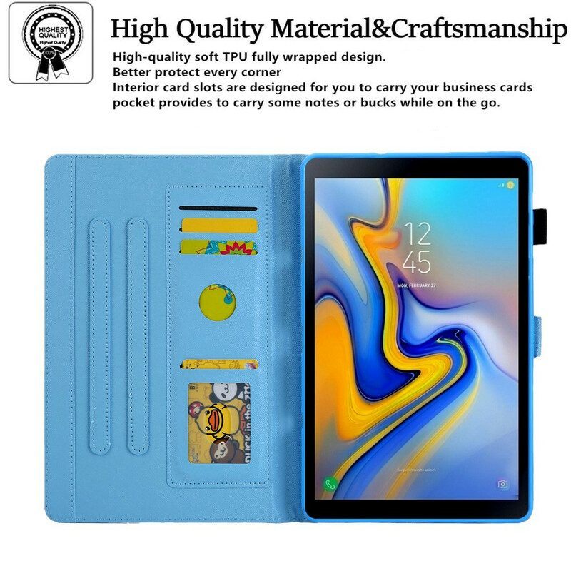 Folio-hoesje voor Samsung Galaxy Tab A7 Lite Ananas Patroon