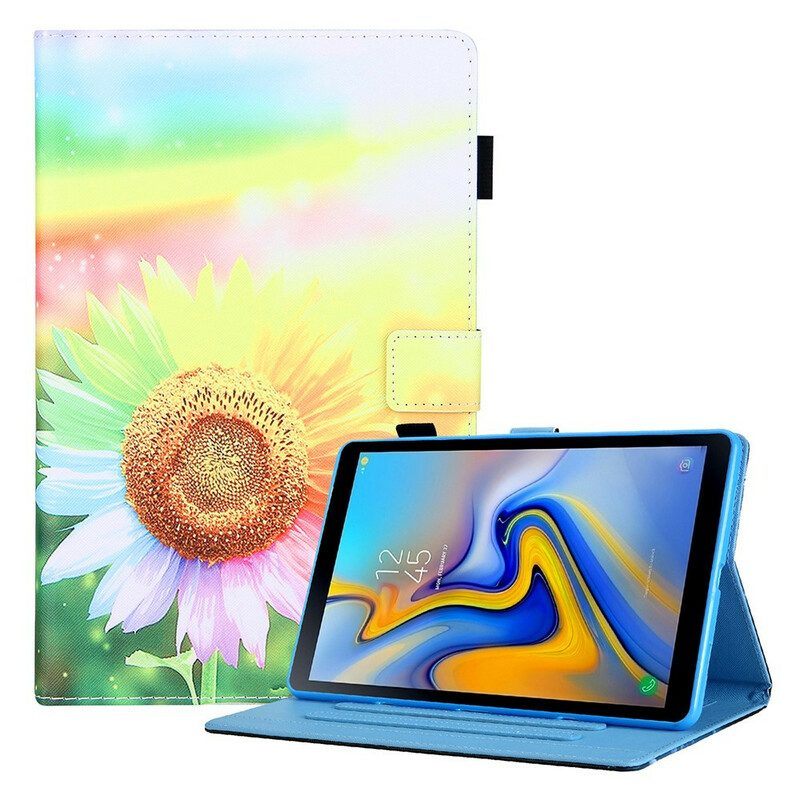 Folio-hoesje voor Samsung Galaxy Tab A7 Lite Bloemen In De Zon