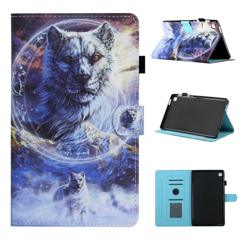 Folio-hoesje voor Samsung Galaxy Tab A7 Lite Wolf