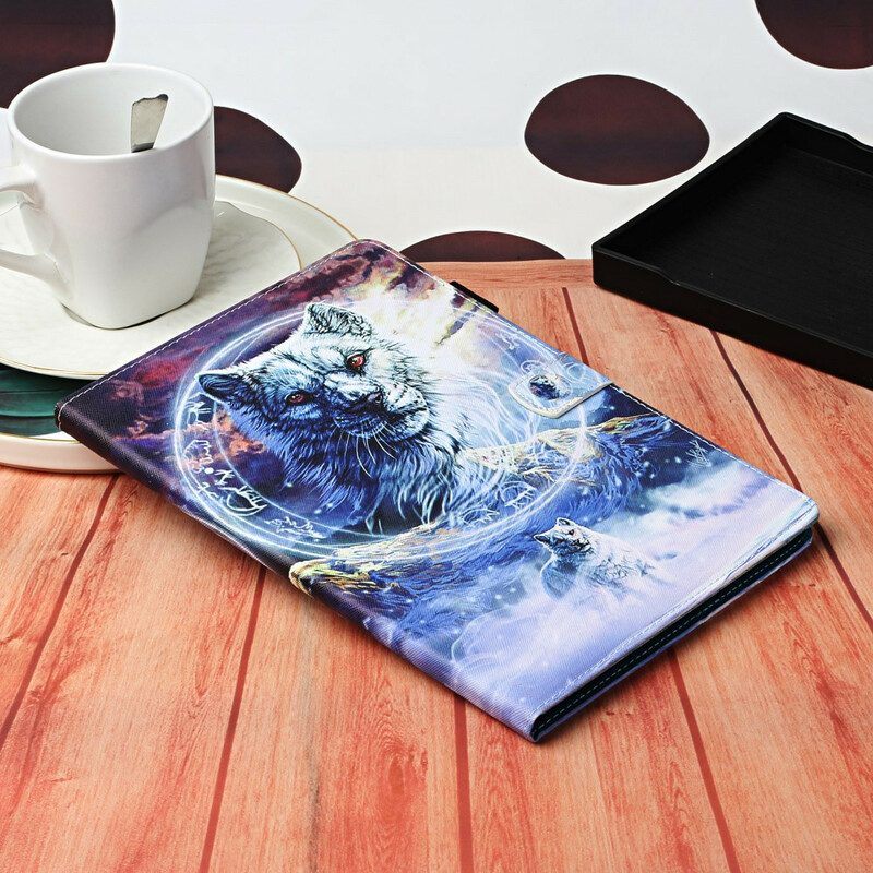 Folio-hoesje voor Samsung Galaxy Tab A7 Lite Wolf