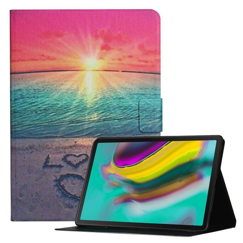 Folio-hoesje voor Samsung Galaxy Tab A7 Lite Zonsondergang Liefde