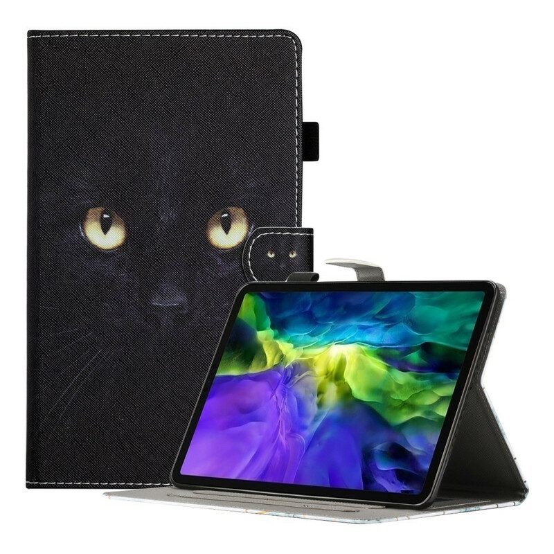 Folio-hoesje voor Samsung Galaxy Tab A7 Lite Zwarte Kattenogen