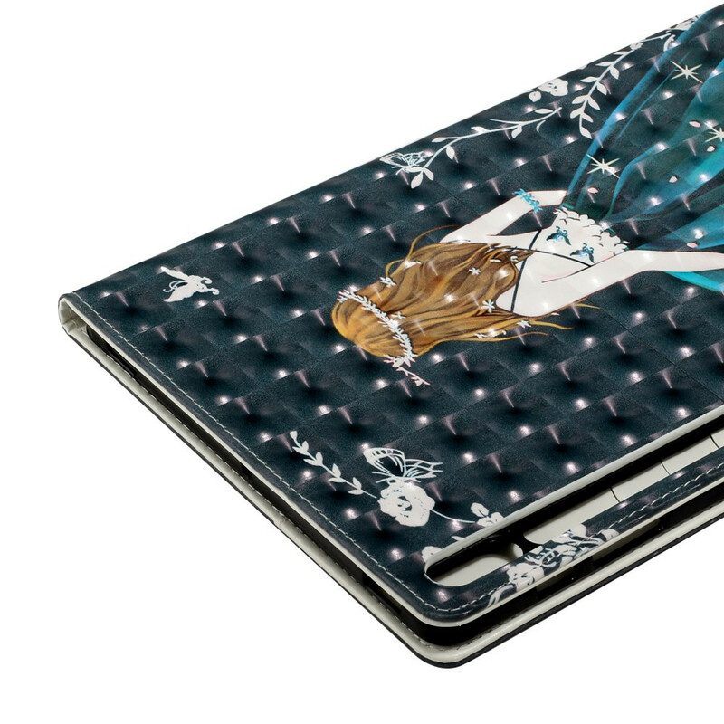 Folio-hoesje voor Samsung Galaxy Tab S8 Plus / Tab S7 Plus Jonge Dame