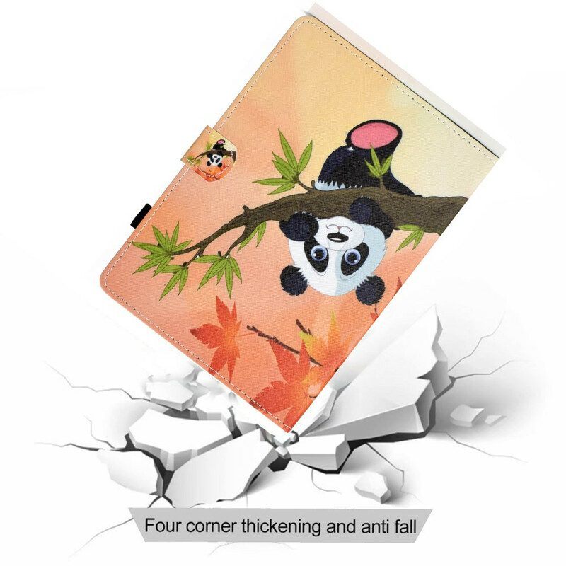 Folio-hoesje voor Samsung Galaxy Tab S8 / Tab S7 Leuke Panda