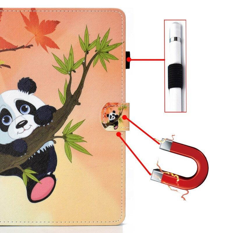 Folio-hoesje voor Samsung Galaxy Tab S8 / Tab S7 Leuke Panda