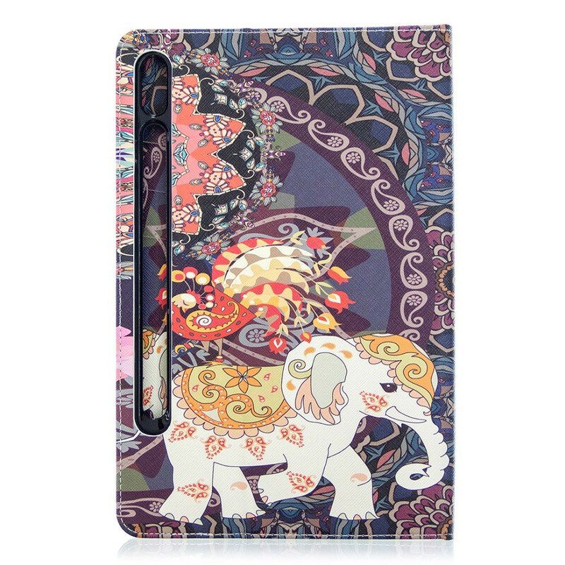 Folio-hoesje voor Samsung Galaxy Tab S8 / Tab S7 Olifant Print Patroon