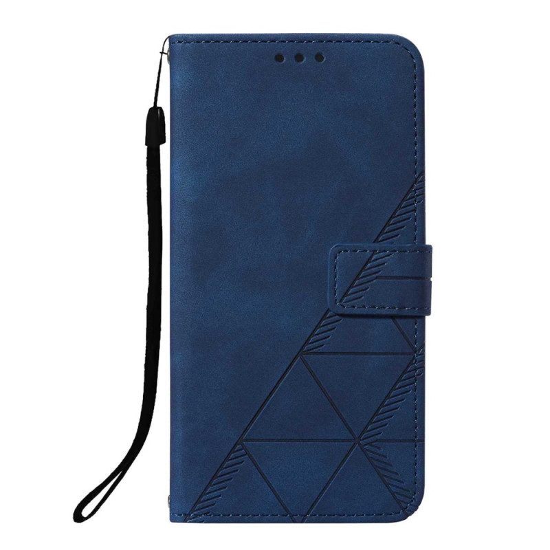 Folio-hoesje voor Vivo Y33s Piramide Leereffect