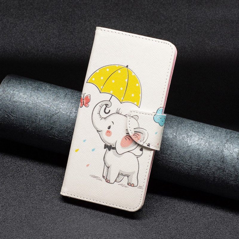 Folio-hoesje voor Xiaomi 12 / 12X Baby Olifant