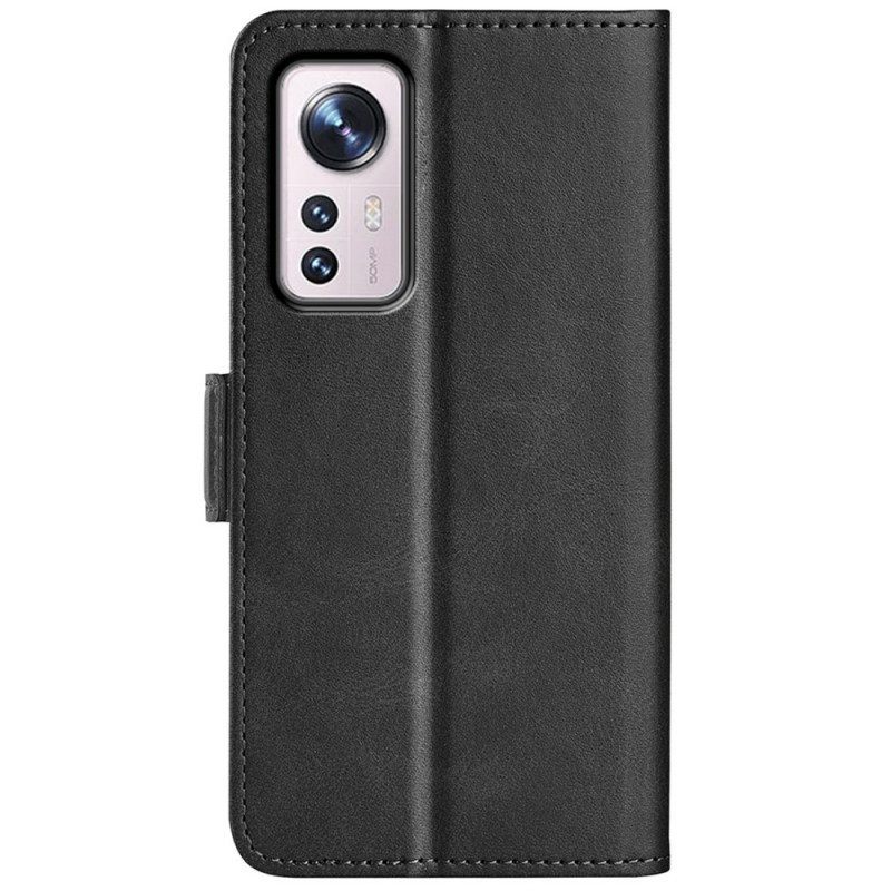 Folio-hoesje voor Xiaomi 12 / 12X Dubbele Sluiting