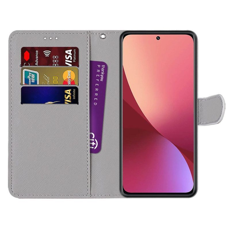 Folio-hoesje voor Xiaomi 12 / 12X Geel En Zwart