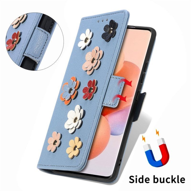 Folio-hoesje voor Xiaomi 12 Lite 3d Bloemen