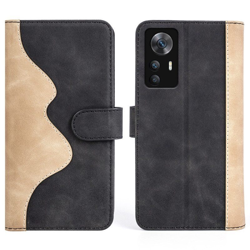 Folio-hoesje voor Xiaomi 12T / 12T Pro Stijlvolle Two-tone