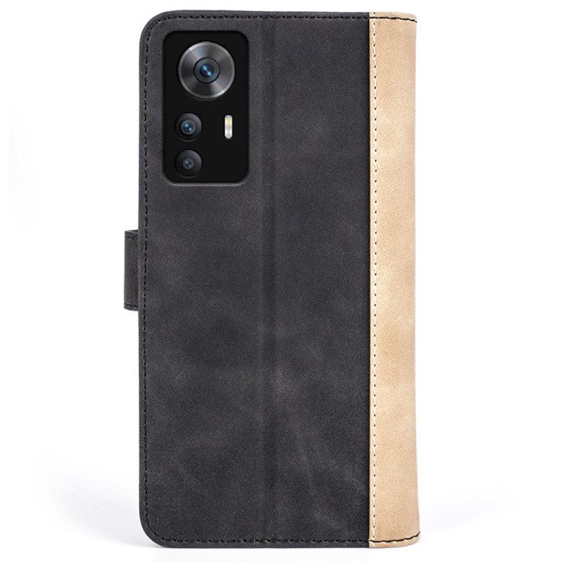 Folio-hoesje voor Xiaomi 12T / 12T Pro Stijlvolle Two-tone