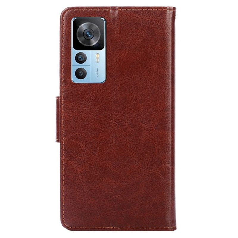 Folio-hoesje voor Xiaomi 12T / 12T Pro Vintage Kunstleer