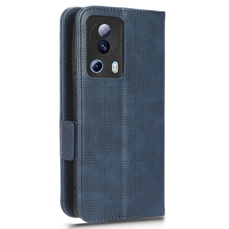 Folio-hoesje voor Xiaomi 13 Lite Driehoeken Met Lanyard