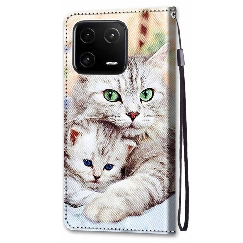 Folio-hoesje voor Xiaomi 13 Pro Katten Familie