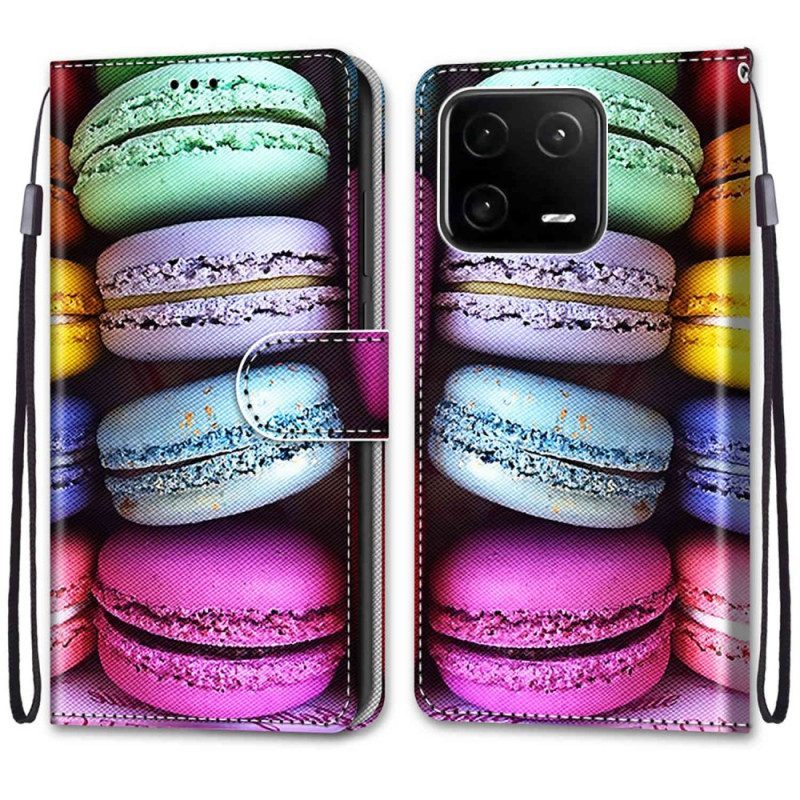 Folio-hoesje voor Xiaomi 13 Pro Macarons