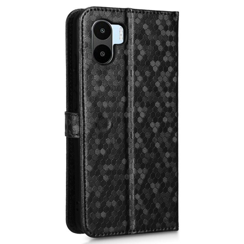 Folio-hoesje voor Xiaomi Redmi A1 Met Ketting Strappy-patroon In 3d