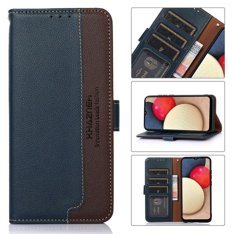 Folio-hoesje voor Xiaomi Redmi Note 10 / 10S Lychee-stijl Rfid Khazneh