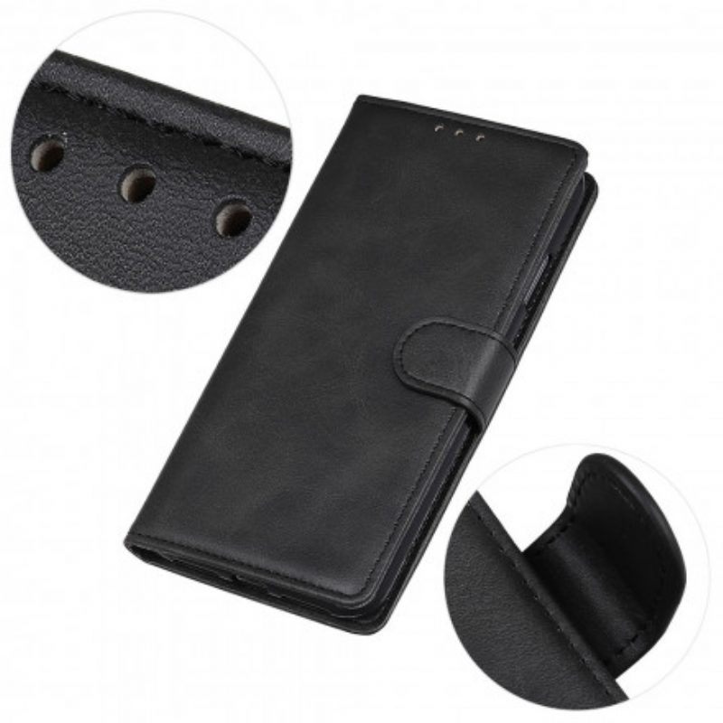 Folio-hoesje voor Xiaomi Redmi Note 10 / 10S Retro Mat Leereffect