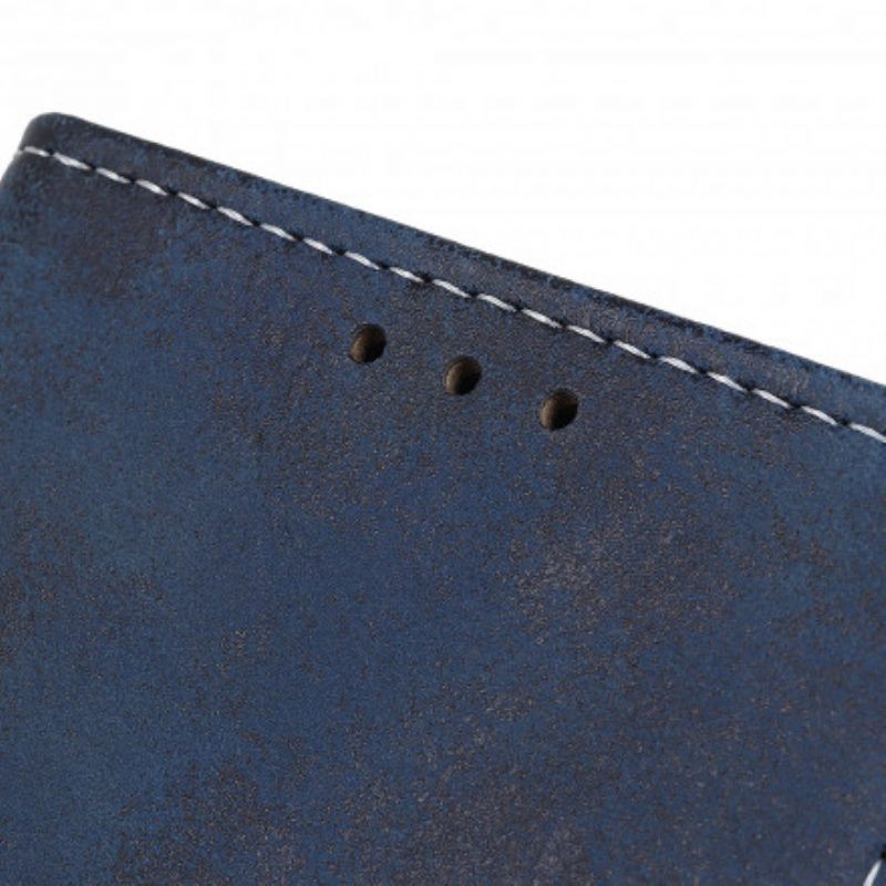 Folio-hoesje voor Xiaomi Redmi Note 10 / 10S Vintage Leereffect