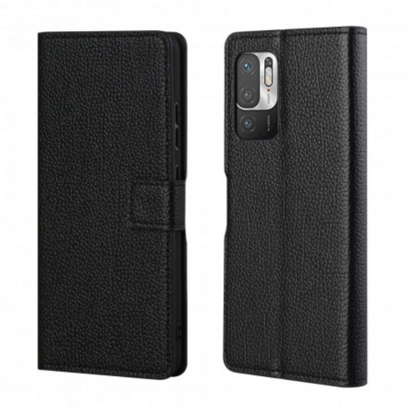 Folio-hoesje voor Xiaomi Redmi Note 10 5G Enkele Lychee