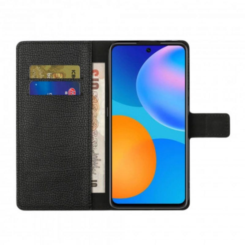 Folio-hoesje voor Xiaomi Redmi Note 10 5G Enkele Lychee