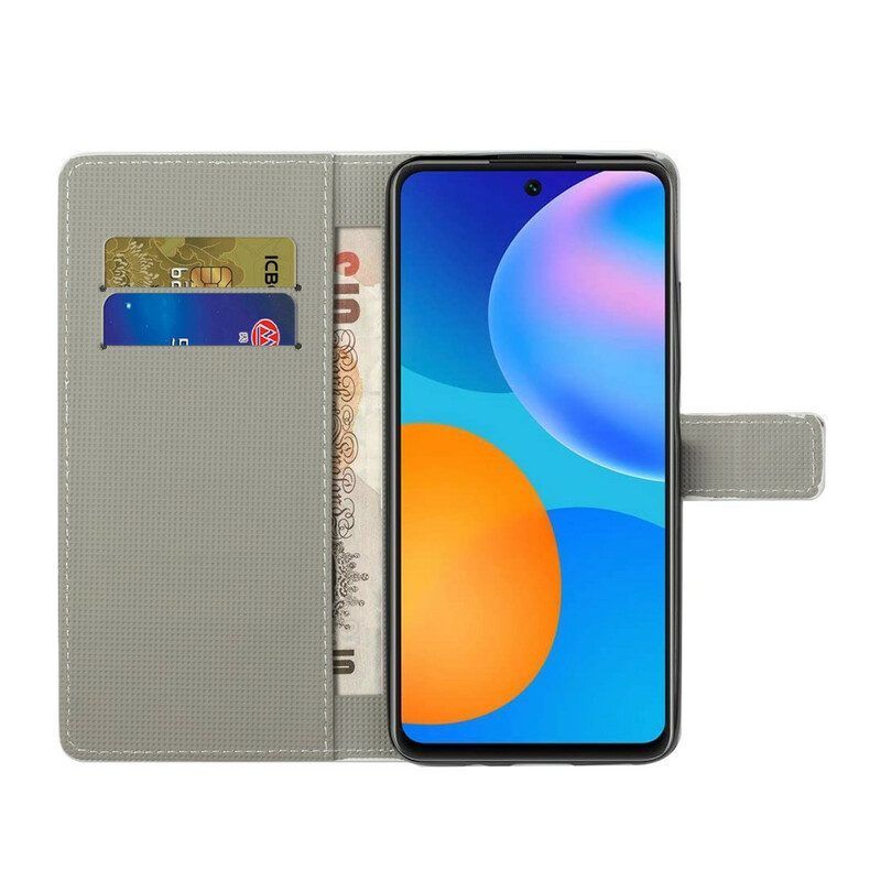 Folio-hoesje voor Xiaomi Redmi Note 10 5G Galaxy-ontwerp