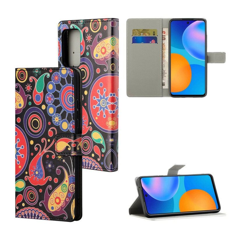 Folio-hoesje voor Xiaomi Redmi Note 10 5G Galaxy-ontwerp