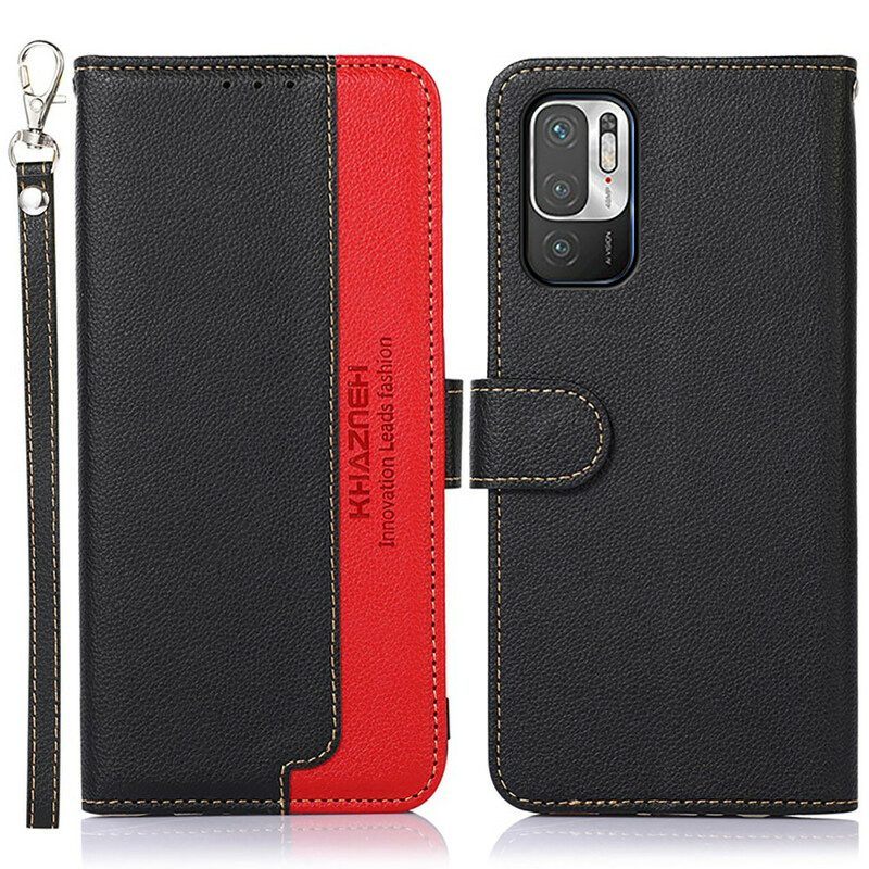 Folio-hoesje voor Xiaomi Redmi Note 10 5G Lychee-stijl Rfid