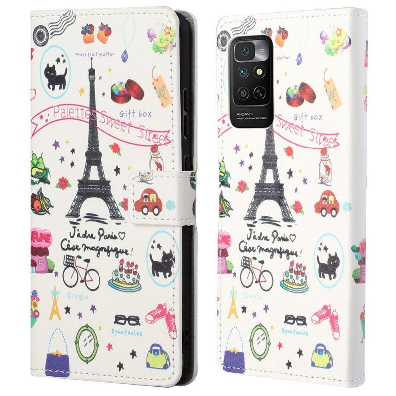 Folio-hoesje voor Xiaomi Redmi Note 11 / 11S Ik Hou Van Parijs