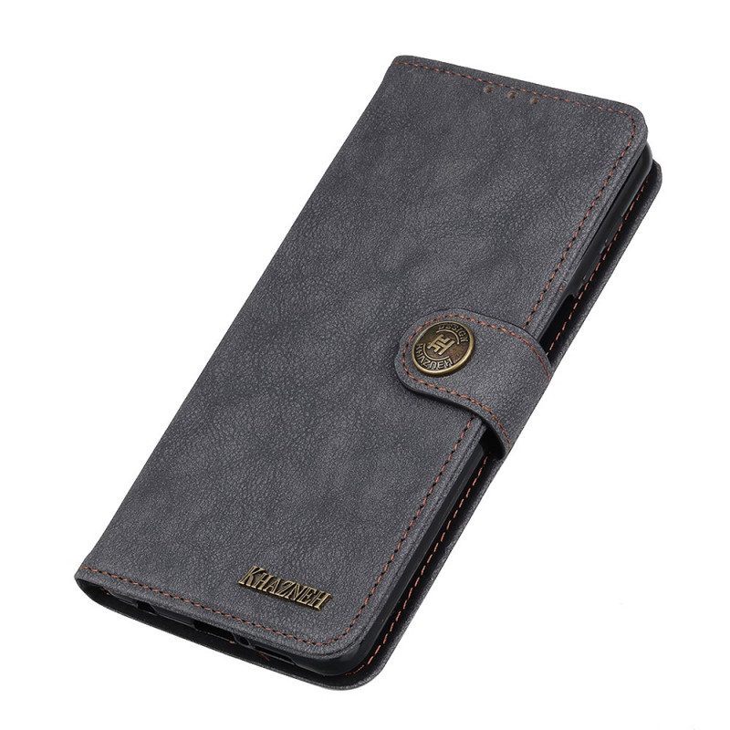 Folio-hoesje voor Xiaomi Redmi Note 11 / 11S Khazneh Retro Splitleer