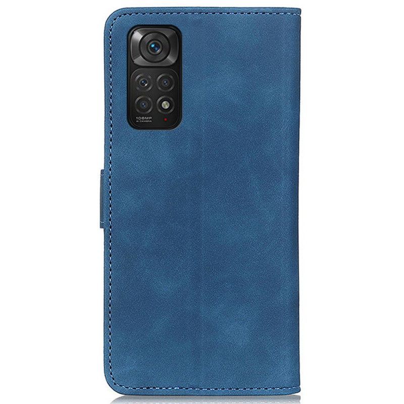 Folio-hoesje voor Xiaomi Redmi Note 11 / 11S Khazneh Vintage Leereffect