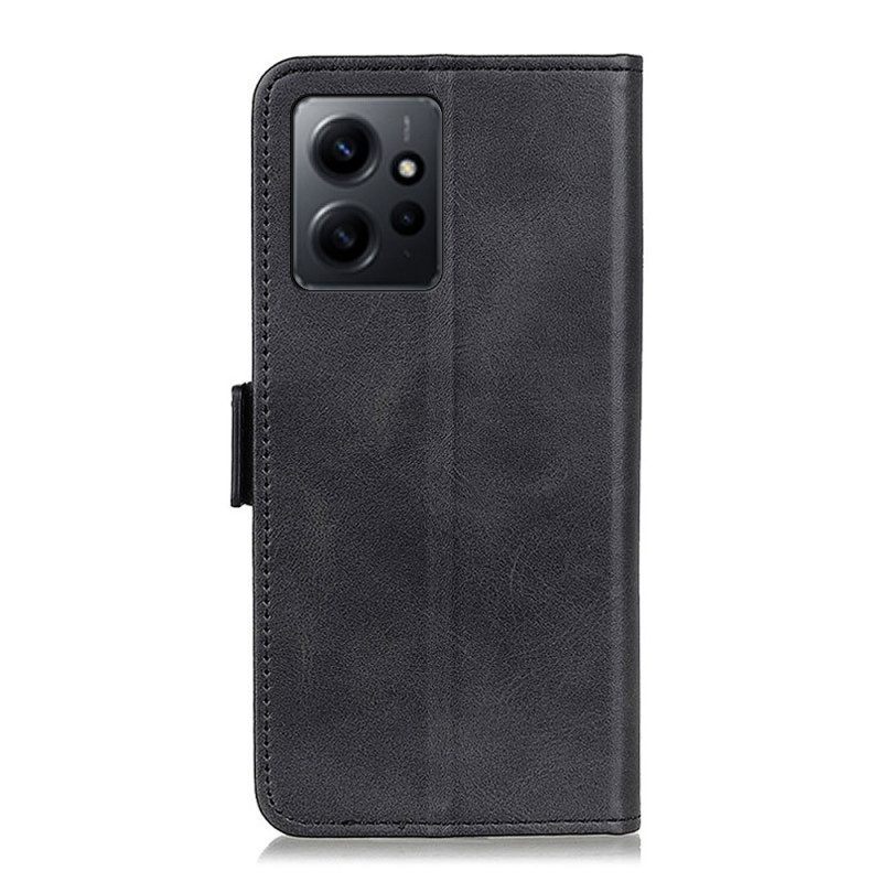 Folio-hoesje voor Xiaomi Redmi Note 12 4G Dubbele Sluiting