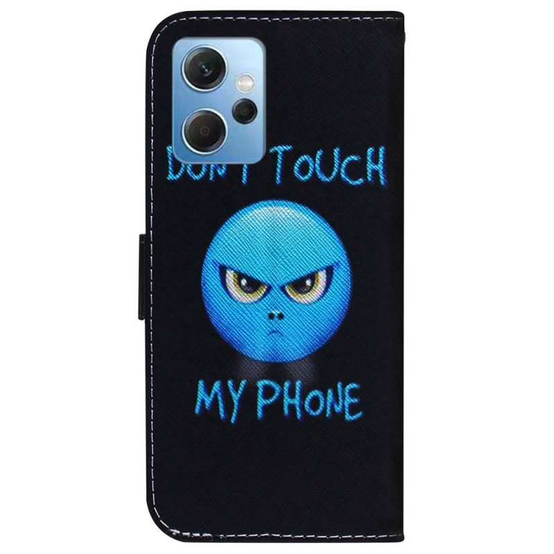 Folio-hoesje voor Xiaomi Redmi Note 12 4G Emoji-telefoon