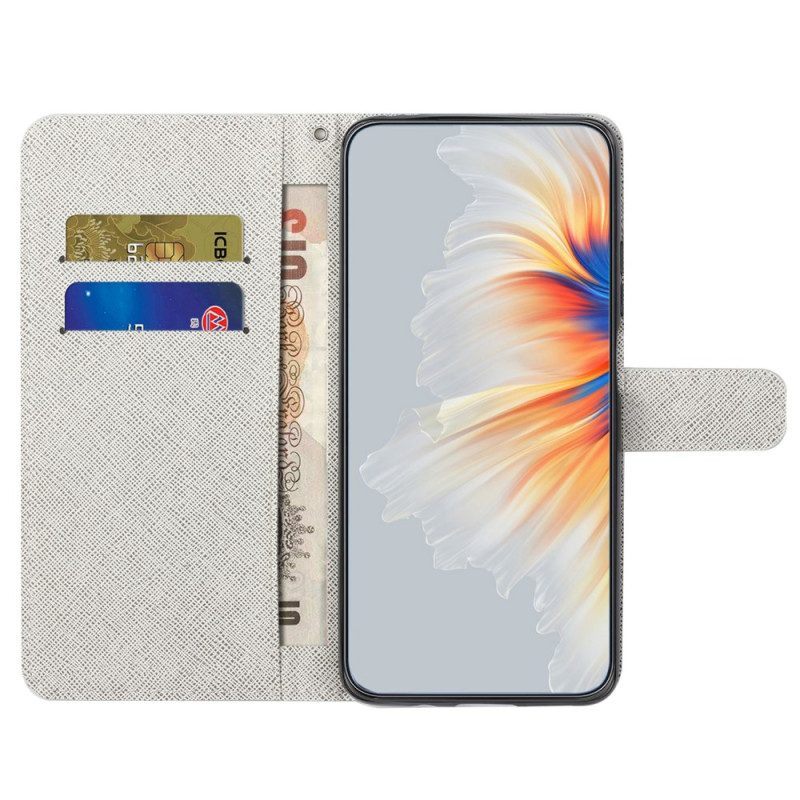 Folio-hoesje voor Xiaomi Redmi Note 12 4G Met Ketting String Katten