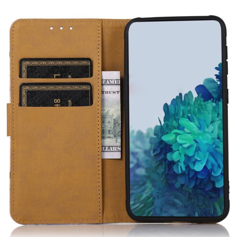 Folio-hoesje voor Xiaomi Redmi Note 12 4G Woeste Tijger