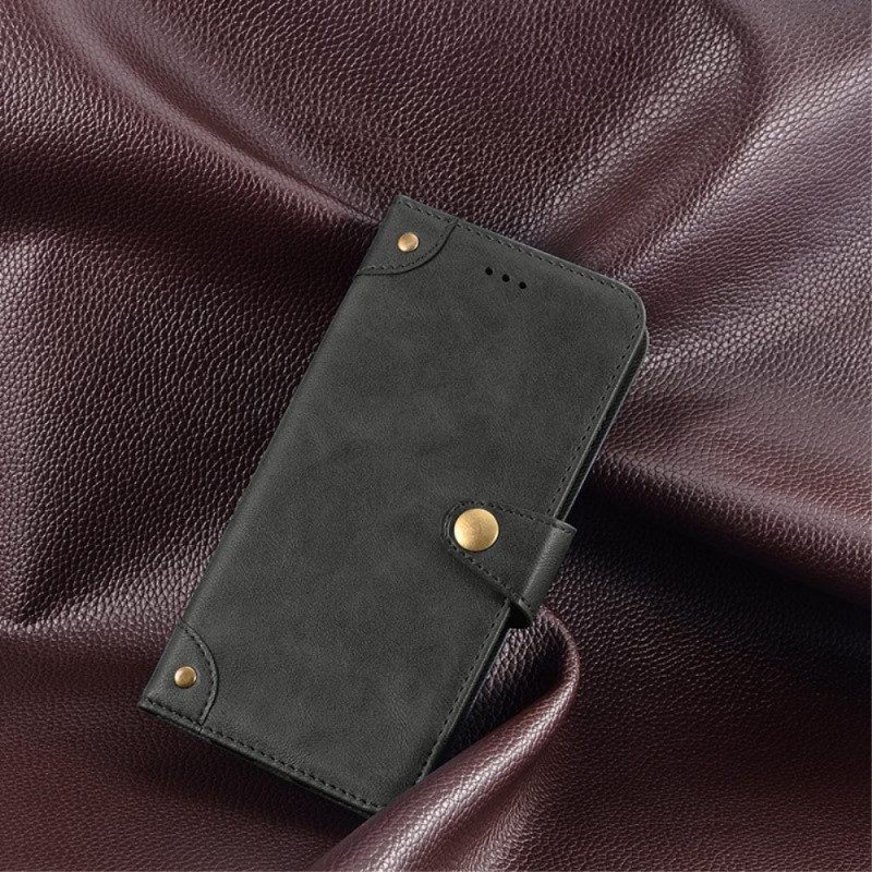 Folio-hoesje voor Xiaomi Redmi Note 12 5G Magnetische Knop