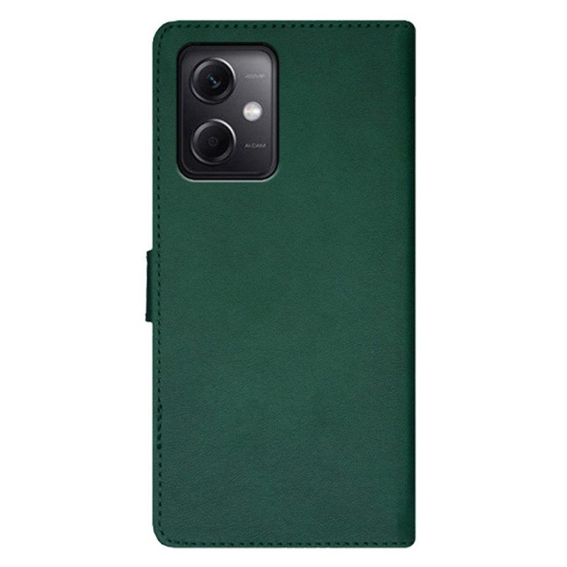 Folio-hoesje voor Xiaomi Redmi Note 12 5G Tweekleurige Idewei