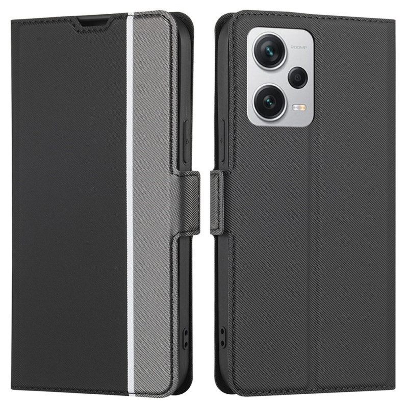 Folio-hoesje voor Xiaomi Redmi Note 12 Pro Plus Twee Toon