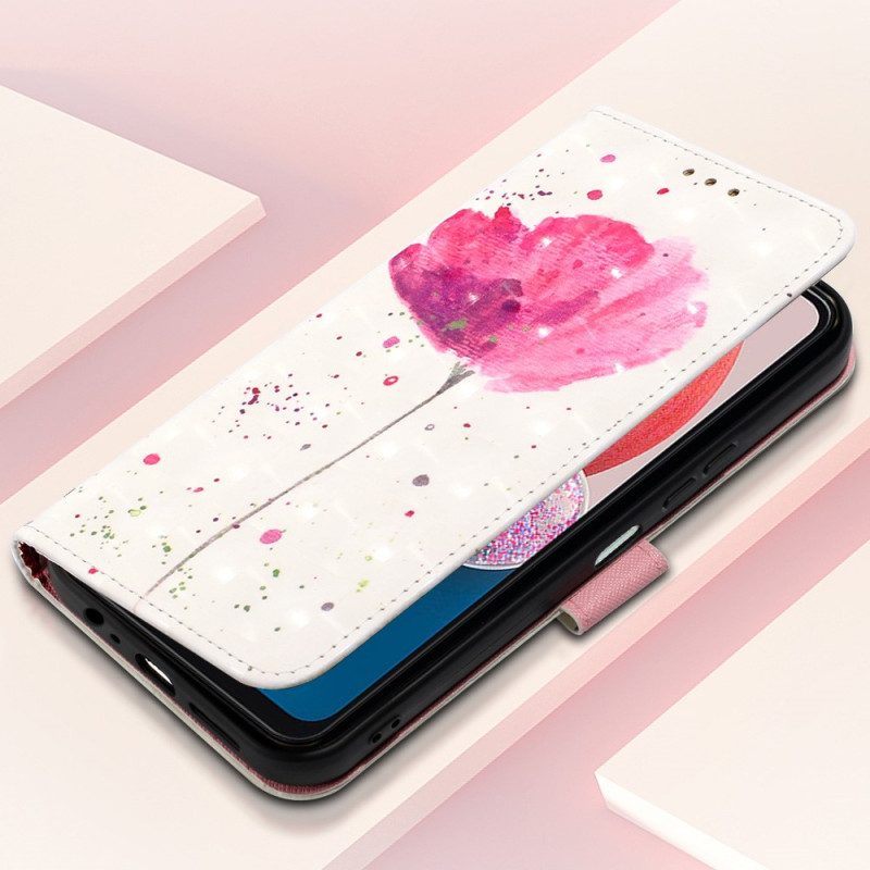 Hoesje Folio-hoesje voor Samsung Galaxy A13 Met Ketting Mat Kunstleer