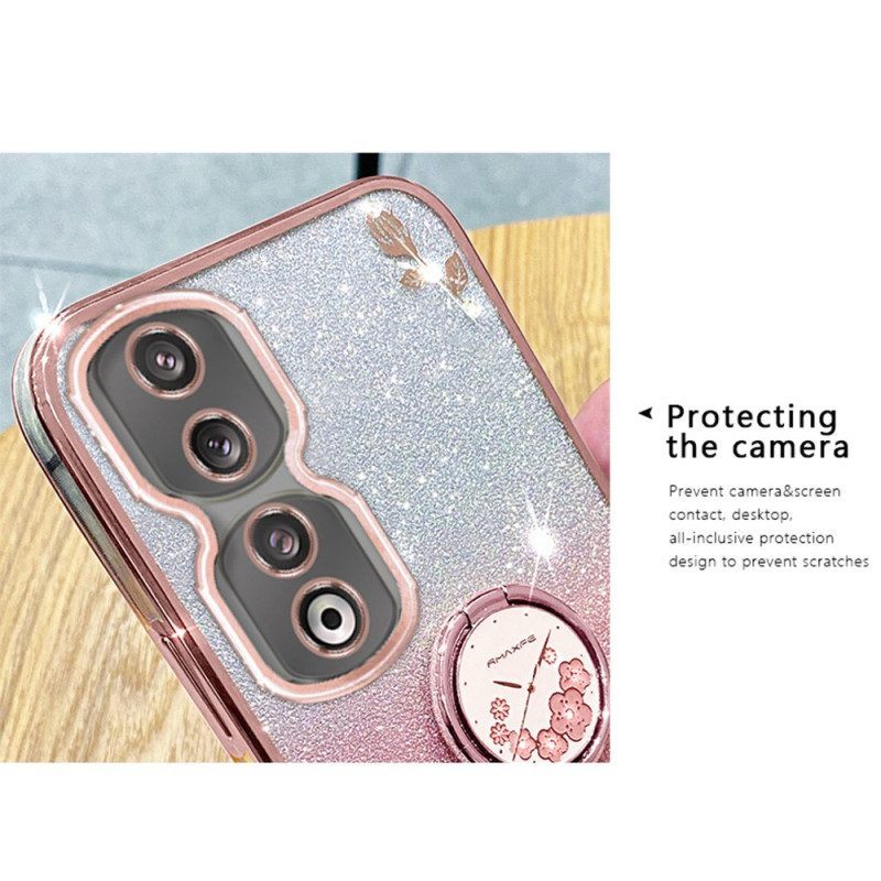 Hoesje voor Honor 90 Pro Glitter- En Handsfree-ondersteuning