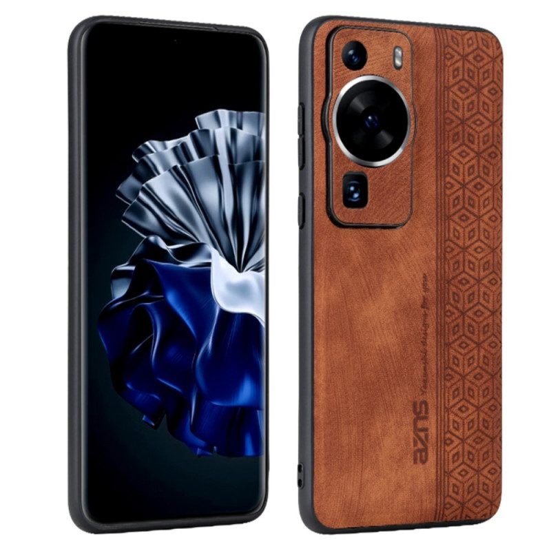 Hoesje voor Huawei P60 Pro Azns Ledereffect